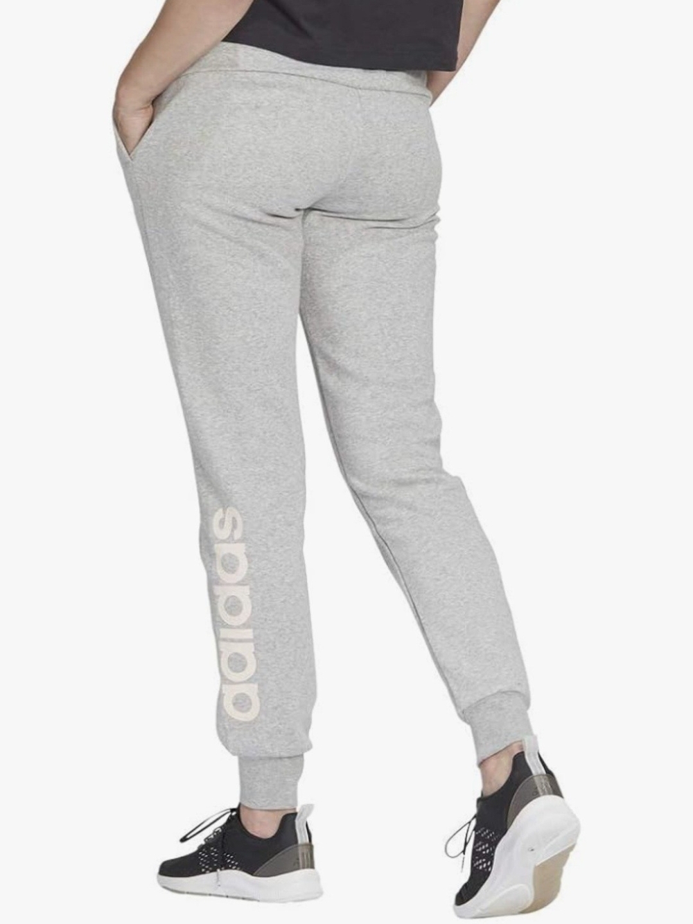 adidas Heather Gray Logo Joggers
